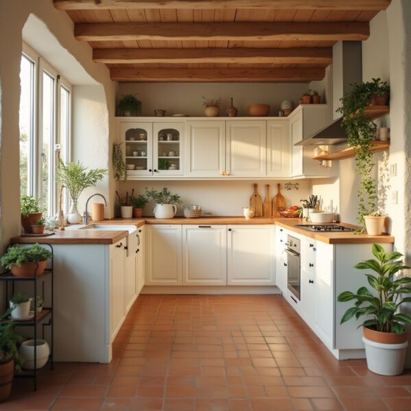 terracotta floor tile Oversized Tiles for Open Spaces