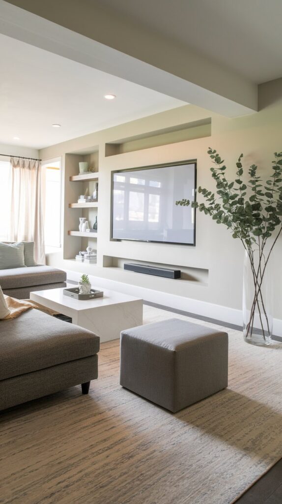 Artistic Flair - Creative Basement TV Room Ideas