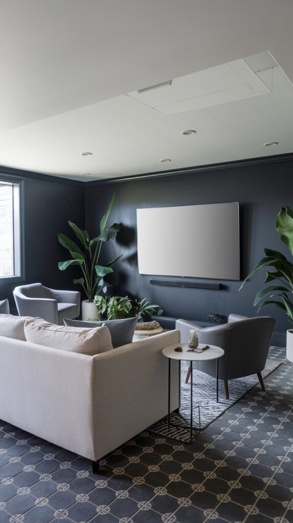 creative basement TV room ideas 5