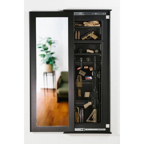 Mirror with Hidden Storage
