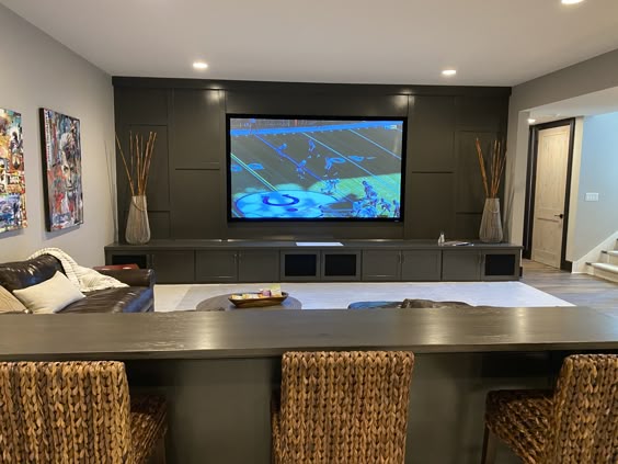 creative basement TV room ideas