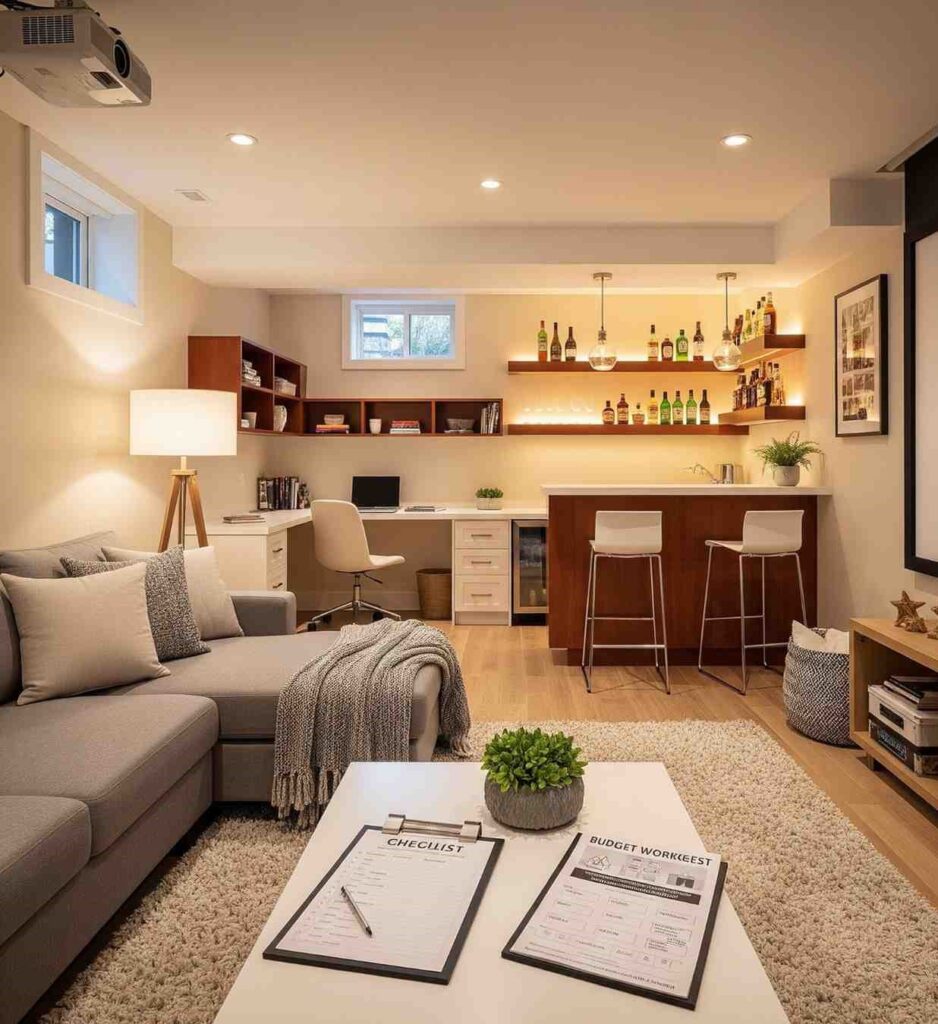 Plan Your Budget Before You Begin - finished basement ideas on budget